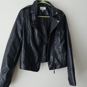 Black moto jacket